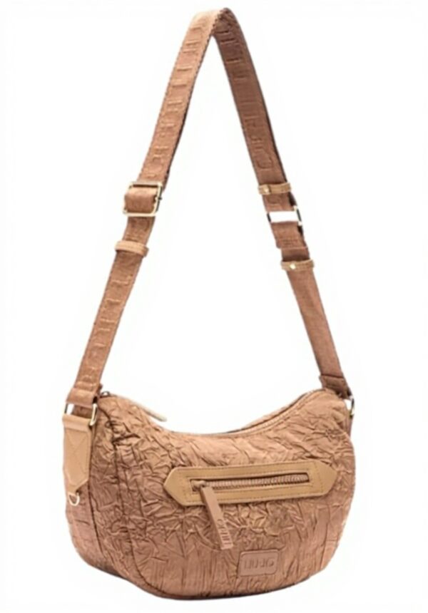 Sac porté épaule femme Liu Jo nylon nude marron BS25LJ125