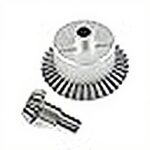 Boîtier de diff en métal Diff Gear 37T entrée 13T pour ARRMA 110 Kraton Senton Big Rock Granite Outcast 4x4 pièces de mise à niveau (rouge)