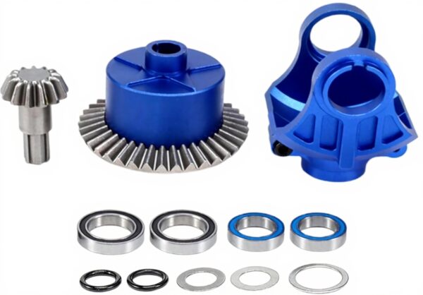 Boîtier différentiel métal ARRMA Kraton Senton 37T 13T bleu