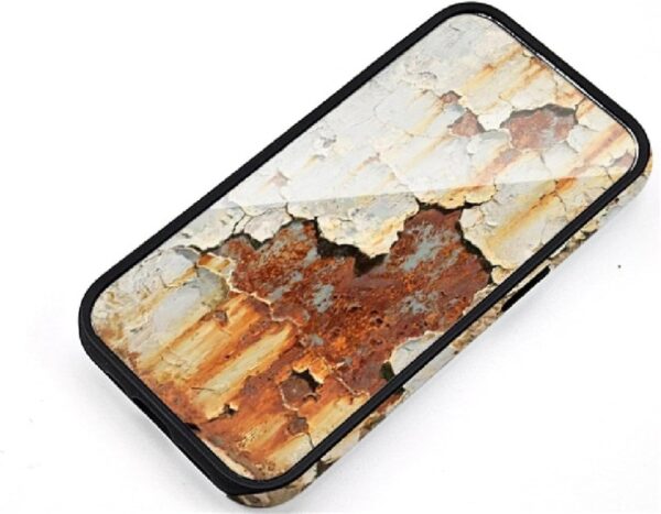 Coque téléphone magnétique métal rouillé vintage iPhone-4