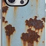 Coque téléphone métal rouillé HUFENYU protection design-0