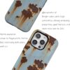 Coque iPhone texture métallique rouillée protection design-1