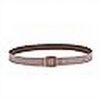 Ceinture femme DFJOENVLDKHFE jean boucle métallique marron