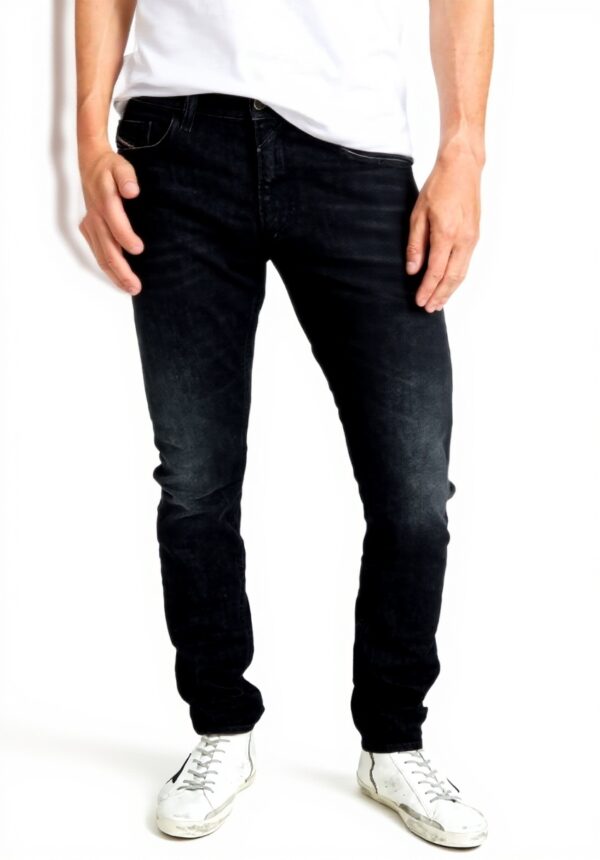 Diesel Jean Slim Homme Denim Extensible Bleu Azul 02