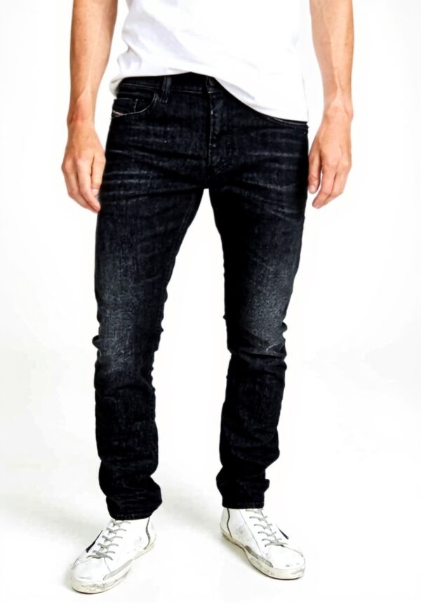 Diesel Jean Slim Homme Denim Extensible Bleu Azul 02