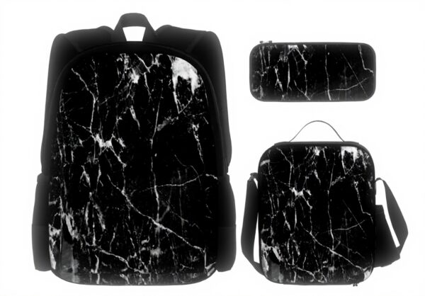 Trousse BAAROO motif marbre durable école bureau voyage