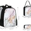 Ensemble sacs à dos BAAROO motif marbre école voyage trousse