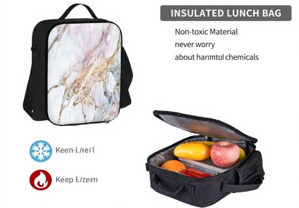 Ensemble sacs à dos BAAROO motif marbre école voyage trousse