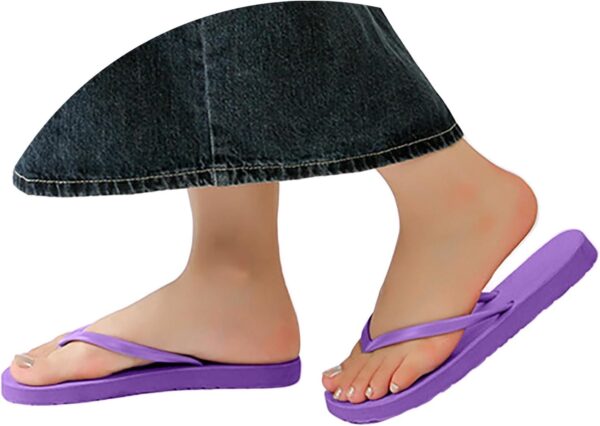 Tongs de bain femme antidérapantes respirantes style bohème-1