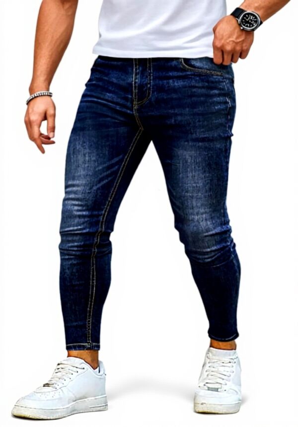 Jeans Homme Skinny Élastique Slim Fit GINGTTO Denim