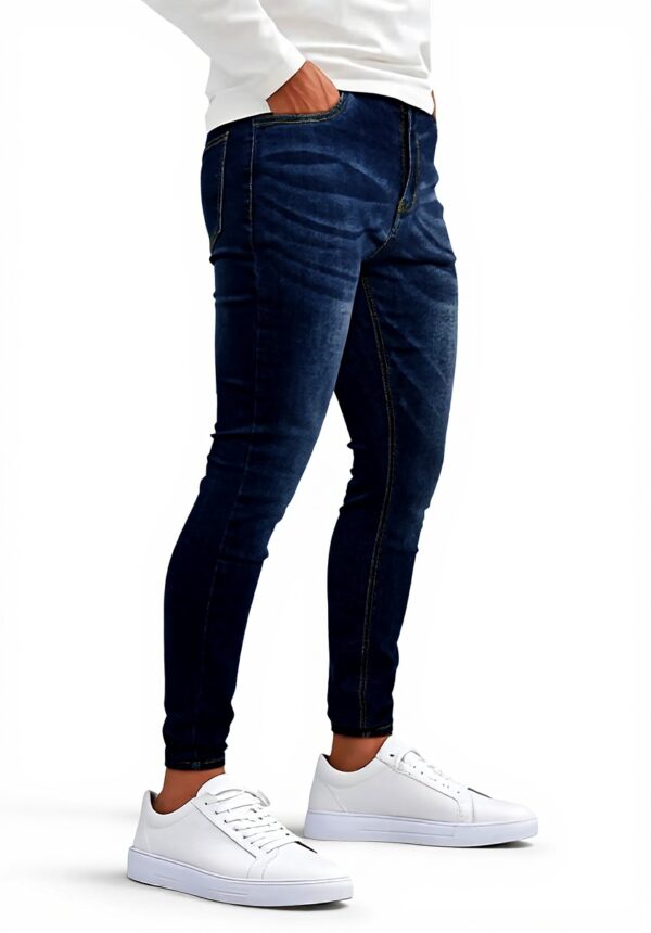 Jeans Homme Skinny Élastique Slim Fit GINGTTO Denim