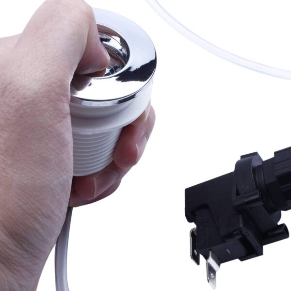 Interrupteur jet baignoire Glossia 16A bouton poussoir-7