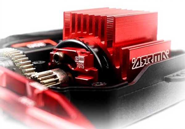 Support moteur aluminium Arrma GROM dissipateur chaleur