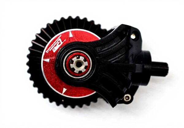 GPM Racing Carbon Steel Ring Gear 37T amp Pinion Gear 13T with Aluminium Diff Case for 110 GraniteBig Rock V3 3S Kraton 4S Vorteks 3S Senton V3 18 Vendetta 3S Infraction V3-7Pcs Set Red