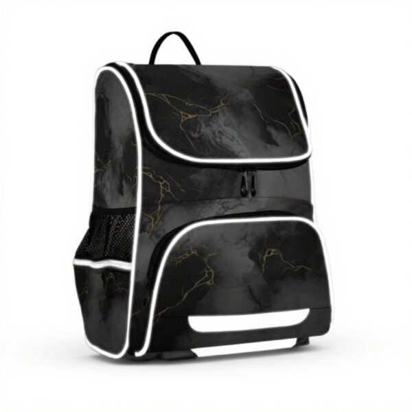 Sac à dos enfant granit marbre blanc noir Sawoinoa