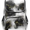 Sac à dos enfant granit marbre blanc noir Sawoinoa