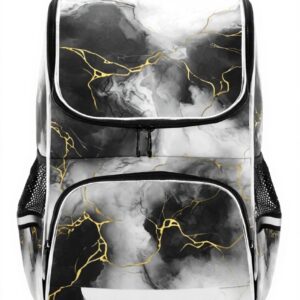 Sac à dos enfant granit marbre blanc noir Sawoinoa