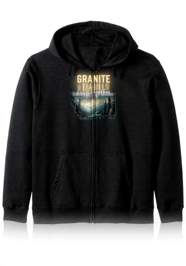 Sweat à capuche Montana vintage rétro randonnée plein air