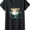 T-shirt Montana Vintage Nature Outdoor Col V Femme