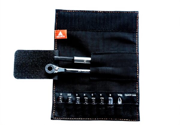 Kit outil vélo Granite cliquet mini 9 embouts noir