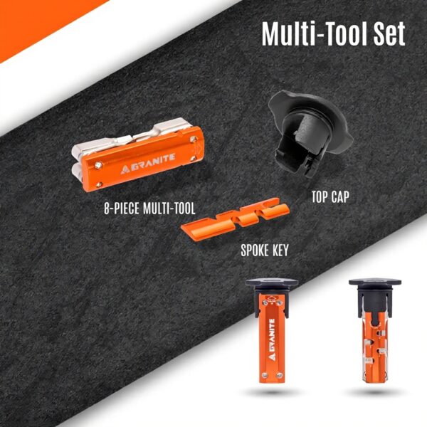 Kit multi-outils Granite pour vélo compact rangement tube