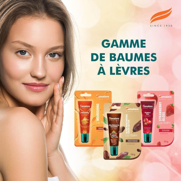 Baume à lèvres brillant Himalaya fraise hydratation longue-5