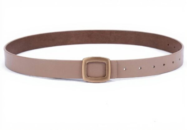 Ceinture femme cuir luxe boucle métal HLHLH noir