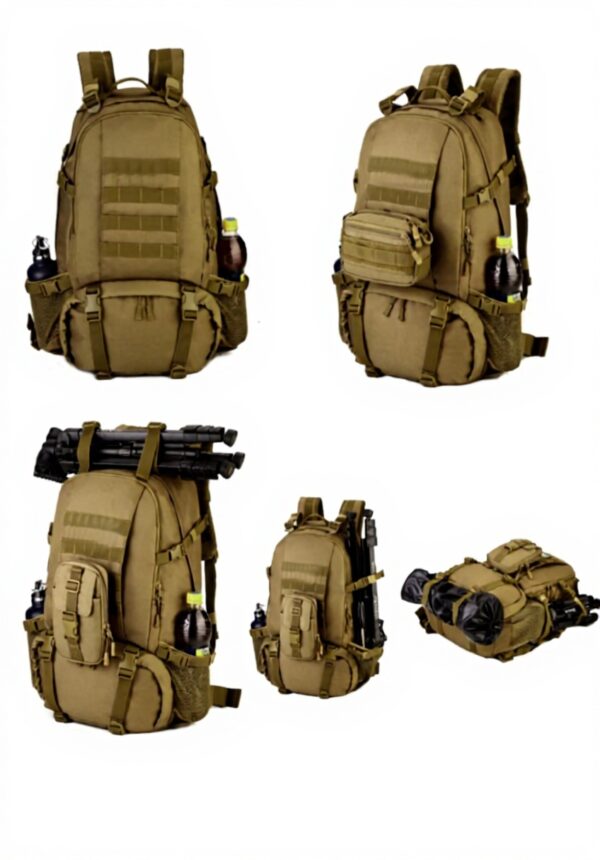 Sac à dos randonnée 40L Huntvp militaire nylon étanche