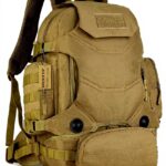 HUNTVP Sac à dos tactique militaire MOLLE 40L WR 3 voies avec patch