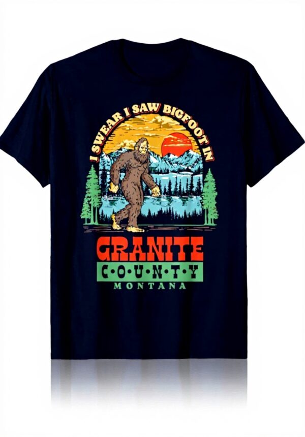 T-shirt Bigfoot Montana Granite County design nature Montana