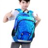 Impression De Granit En Marbre Bleu Sac à Dos Garçons Filles Enfant Étudiants Cartable Sac a Main pour Ordinateur Portable de Voyage Femme Homme