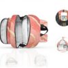 Sac à dos enfant imprimé granit marbre rose Sawoinoa