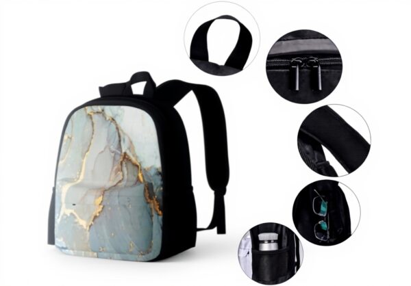 IUBBKI ensemble sacs école gris granit sac à dos trousse