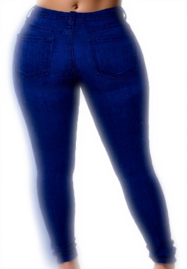 Jeggings femme extensible grande taille haute délavé