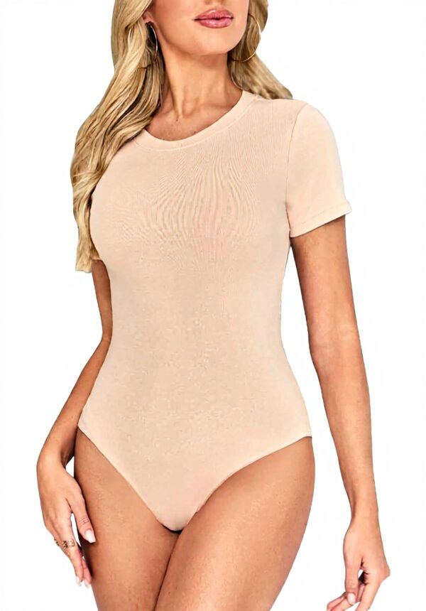 Bodys femme Kefiyis manches courtes élastique col rond