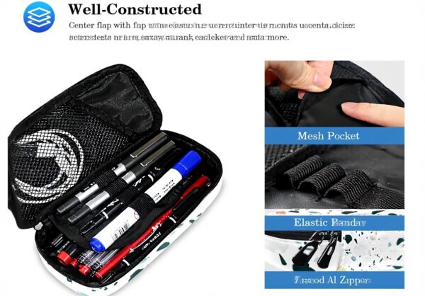 Sac à dos enfant Leomeowf marbre granit portable 14 pouces