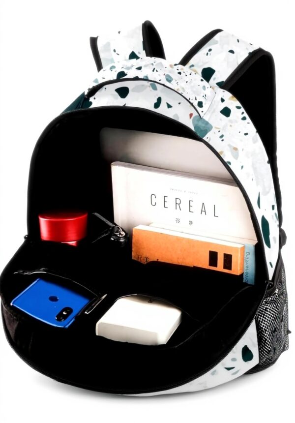 Sac à dos enfant Leomeowf granit compartiments voyage école