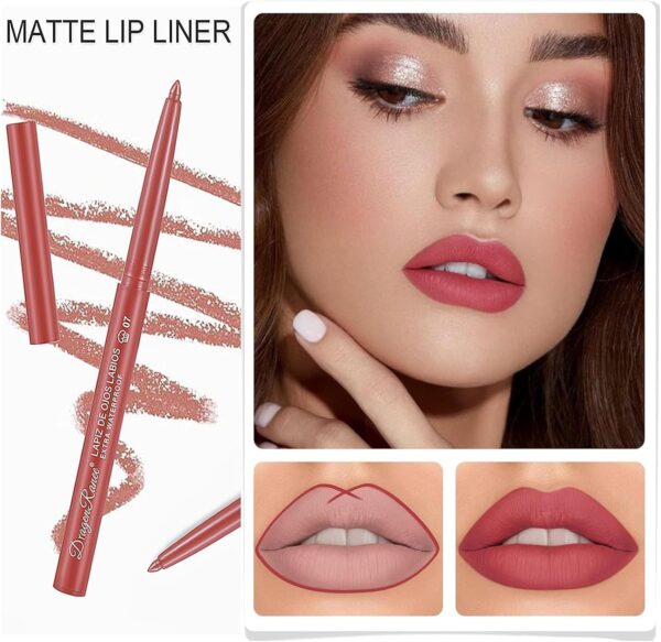 Crayon à lèvres Vienflona 12 couleurs waterproof effet-4