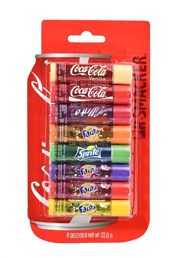 Baume à lèvres Lip Smacker Coca Cola Party Pack 8 saveurs