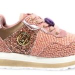Baskets Liu Jo Maxi Wonder Glitter Rosa Nude Femme