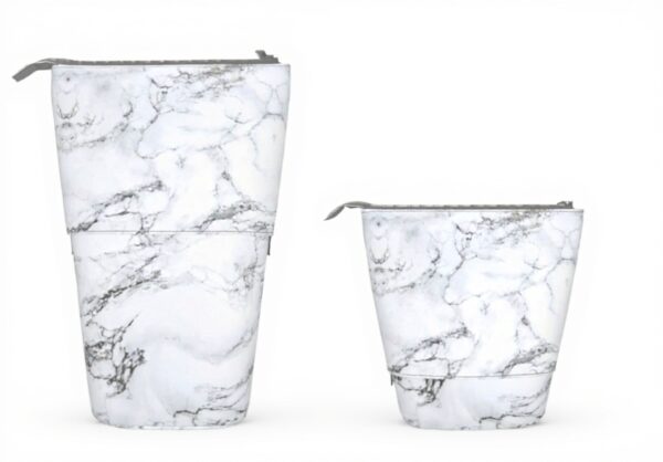 Trousse à crayons Lsjuee marbre granit organique debout