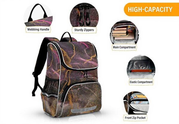 Sac à dos enfant cuivre marbre granit Vnurnrn-Nigeu école