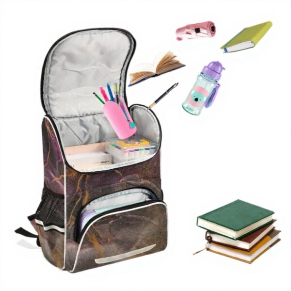 Sac à dos enfant cuivre marbre granit Vnurnrn-Nigeu école
