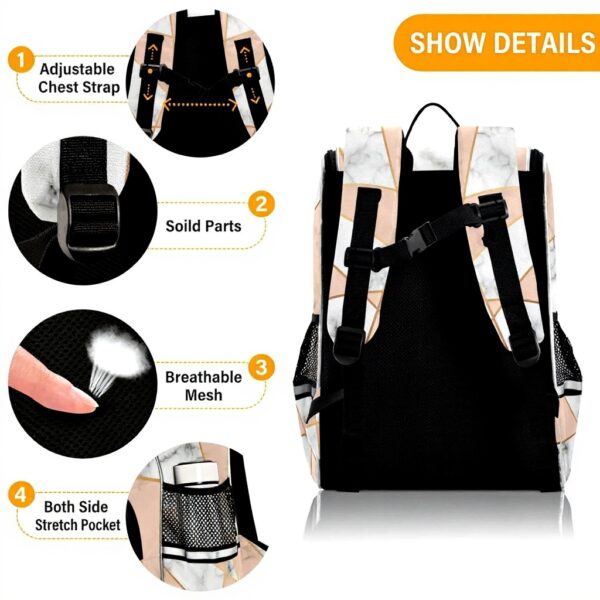 Sac à dos enfant cuivre marbre granit Vnurnrn-Nigeu école