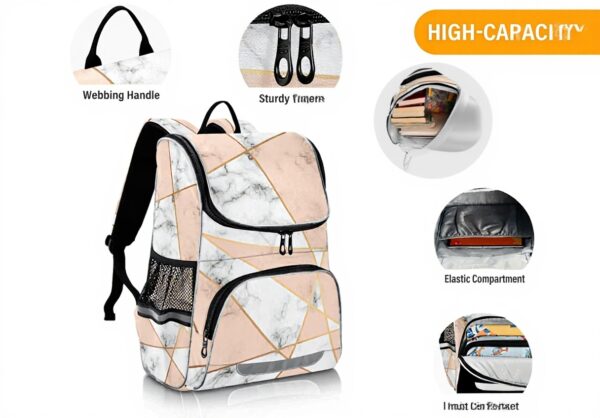 Sac à dos enfant cuivre marbre granit Vnurnrn-Nigeu école