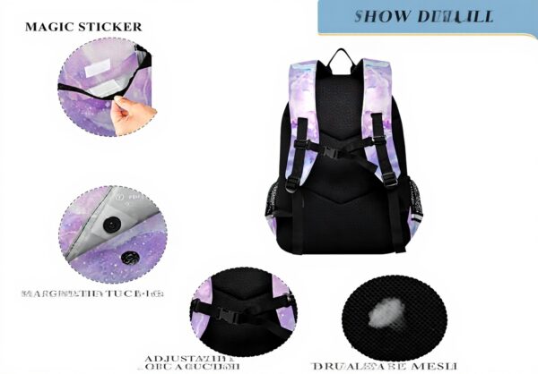 Sac à dos enfant cuivre marbre granit Vnurnrn-Nigeu école