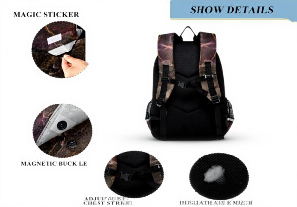 Sac à dos enfant cuivre marbre granit Vnurnrn-Nigeu école