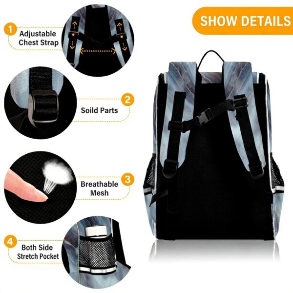 Sac à dos enfant granit minéral réfléchissant Sawoinoa