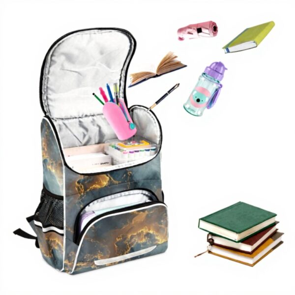 Sac à dos enfant granit cuivre métallique Sawoinoa