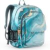 Sac à dos enfant marbre turquoise granit Sawoinoa école